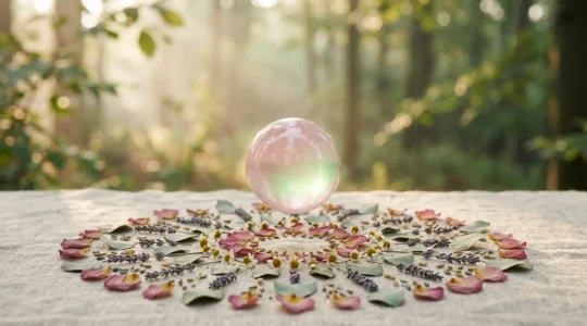 Illustration symbolique du chakra du cœur représentant l'ouverture émotionnelle et le pardon