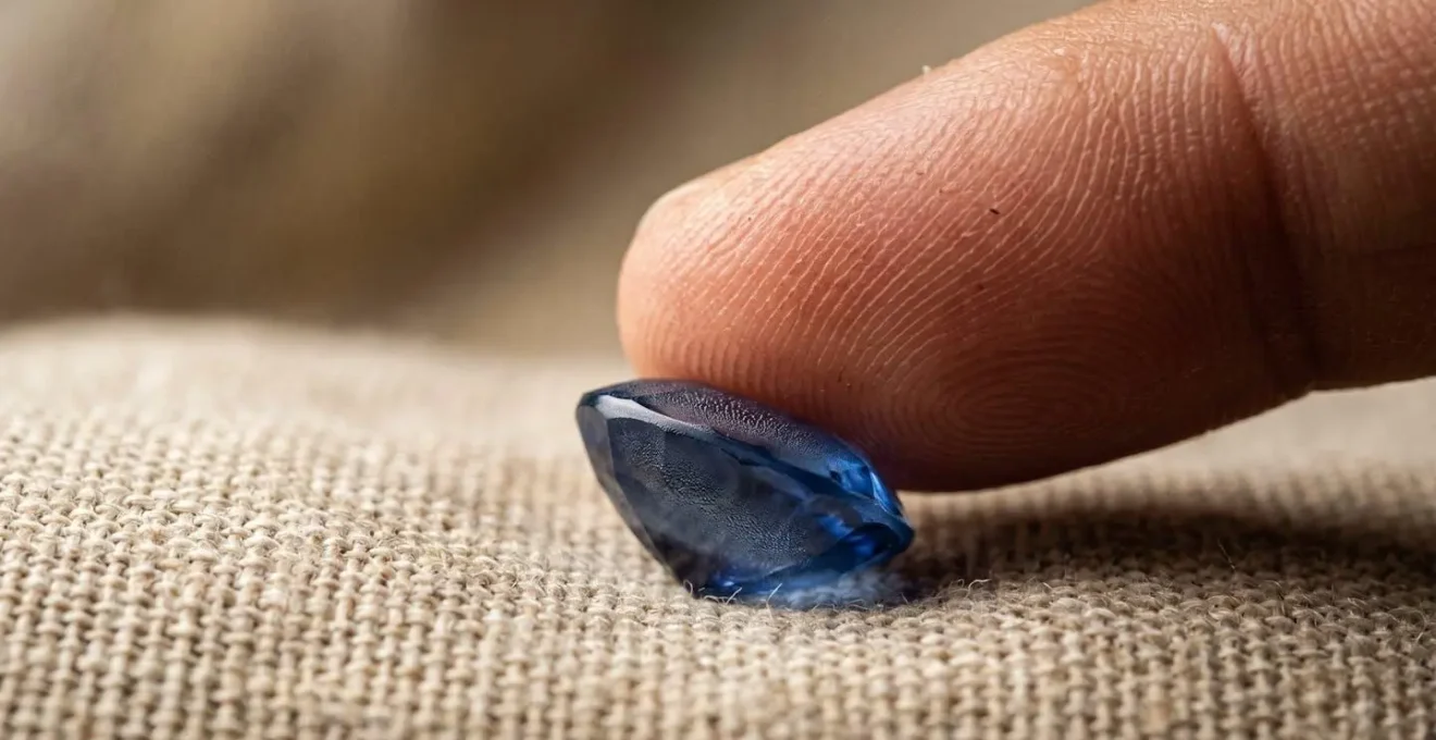 Expérimentation sensorielle tactile avec pierres naturelles sur surface texturée minimaliste